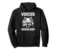 Animal Welfare VOICES FOR THE VOICELESS Funny Animal Rights Pullover Hoodie