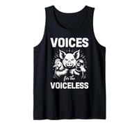 Animal Welfare VOICES FOR THE VOICELESS Funny Animal Rights Tank Top