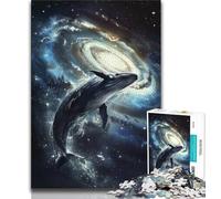 Animal Whale Art 1000 Piece Jigsaw Puzzle for Adults And Teenagers,Educational Games Home Decoration Deal As Gifts for The Whole Family (75x50cm)