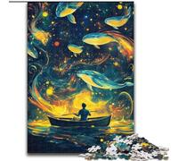 Animal Whale Art Jigsaw Puzzles for Adults 1000 Piece Puzzle, Educational Family Game Suitable for Desktop Decoration (50x75cm)
