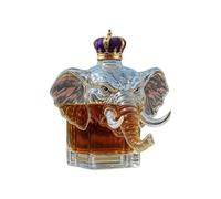 Animal Whiskey Bottle, Elephant-Shaped Wine Decanter, High-Transparency Glass Container, Creative and Funny Design, Ideal for Desktop Display, for Husband, Dad, Uncle, Grandfather, and Men