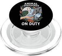 Animal Whisperer On Duty Wildlife Nature Lover PopSockets PopGrip for MagSafe