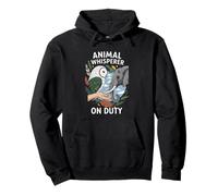 Animal Whisperer On Duty Wildlife Nature Lover Pullover Hoodie