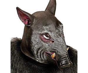 Animal Wild Pig Full Head Mask Boar Stag Do Fancy Dress Accessory Adult