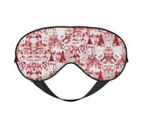 Animal Wilderness Bear Deer Night Mask Soft Reversible Eye Cover Adjustable Strap Light Blocking Comfortable Rest