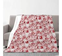 Animal Wilderness Bear Deer Print Flannel Blanket 70 X 80 In Cozy Warm Winter Throw Blanket Camping Or Travel
