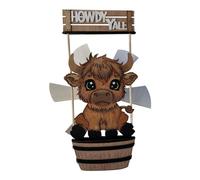 Animal Windmill Decorative Courtyard Ornament Featuring a Cow Design for Gardens Yards and Outdoor Spaces Ideal for Home Decorations and (B, 45X25CM)