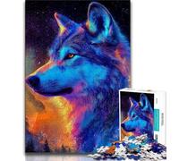 Animal Wolf 1000 Piece Jigsaw Puzzle for Adults Teens,Challenging Game Gifts for Is Ideal As A Gift for The Whole Family (38x26cm)