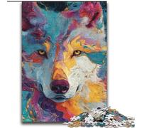 Animal Wolf Art 2000 Piece Jigsaw Puzzles for Adults Gifts, Staycation Kill Time Enhance Love between Couples (70x100cm)