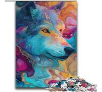 Animal Wolf Art Jigsaw Puzzles for Teenagers 2000 Piece Puzzle, Family Fun Games Fun at Home Activities, Birthday Present, Travel Gifts (70x100cm)
