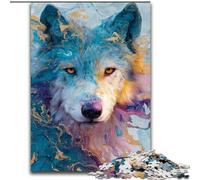 Animal Wolf Art Puzzles for Adults And Teenagers, Educational Games Home Decoration Birthday Present, Gifts, Wall Art (50x75cm)