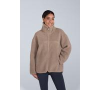 Animal Women's 'Anna' Warm & Cosy Side Pockets Soft Borg Fabric Full Zip Fleece in Beige | Size: 20 Animal Beige 20