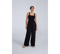 Animal Women's 'Astrid' Lightweight Casual Sleeveless Wide Leg Relaxed Fit Jumpsuit in Black | Size: 12 Animal Black 12