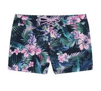 Animal Womens Aurora Floral Board Shorts - Dark Blue - 6 UK - Dark Blue - 91% Recycled Polyester/9% Elastane