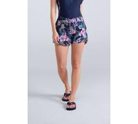 Animal Women's 'Aurora' Quick Dry Adjustable Waist Printed Mini Beach Boardshorts in Dark Blue | Size: 6 Animal Dark Blue 6