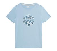 Animal Womens Carina Hexagon Organic Logo T-Shirt - Pale Blue - 8 UK - Pale Blue - 100% Mixed