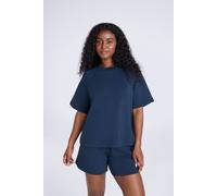 Animal Women's 'Cora' Casual Lightweight Short Sleeve Soft Relaxed Fit Travel Top in Navy | Size: 16 Animal Navy 16