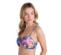 Animal Womens Docks Flowers Bandeau Bikini Top - Purple - 18 UK - Purple - 100% Mixed
