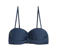 Animal Womens Docks Plain Bandeau Bikini Top - Dark Blue - 10 UK - Dark Blue - 100% Mixed