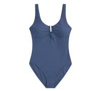 Animal Womens Florence Ribbed One Piece Swimsuit - Navy - 6 UK - Navy - 77% Polyamide/23% Elastane