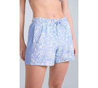 Animal Women's 'Freya' Lightweight Printed Panel Boardshorts Quick Dry Half Pants in Light Blue | Size: 6 Animal Light Blue 6