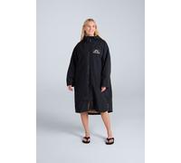 Animal Hazey Womens Waterproof Beach Parka - Warm Raincoat with Pockets, Fleece Lining & Adjustable Hood - Autumn Winter, Outdoors, Holiday & Walking Black M