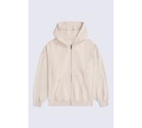 Animal Women's 'Idol' Soft 100% Cotton Casual Logo Comfortable Zip Through Hoodie in Cream | Size: XS Animal Cream XS
