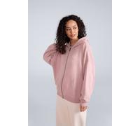 Animal Women's 'Idol' Warm Comfortable Casual 100% Cotton Logo Zip Through Hoodie in Light Pink | Size: 6 Animal Light Pink 6