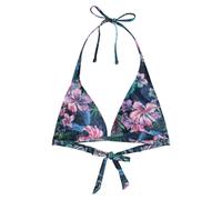 Animal Womens Iona Printed Bikini Top - Dark Blue - 6 UK - Dark Blue - 85% Recycled Polyester/15% Elastane