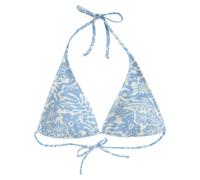 Animal Women's Iona Printed Halter Neck Bikini Top - Light Blue - Light Blue - 6 UK - 84% Recycled Polyester/16% Elastane