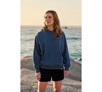 Animal Women's 'Kaya' Soft Cotton Graphic Hoodie Adjustable Lightweight Sweatshirt in Dark Blue | Size: 6 Animal Dark Blue 6