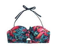 Animal Womens/Ladies Floral Front Tie Bikini Top