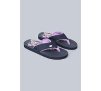 Animal Womens Leaf Print Recycled Flip Flops - Light Purple - Light Purple - 6 UK