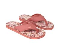 Animal Womens Leaf Print Recycled Flip Flops - Tan - 5 UK - Tan - 100% Mixed