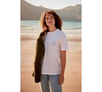 Animal Women's 'Leena' Relaxed Fit Beach Cotton Graphic Tee in White | Size: 6 Animal White 6