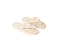 Animal Womens Logo Recycled Flip Flops - Beige/White - 7 UK - Beige/White - 100% Mixed