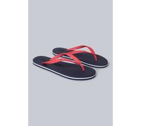 Animal Women's 'Oceana' Soft Lightweight Striped Beach Pool Slip On Flip Flops in Dark Blue | Size: 5 Animal Dark Blue 5