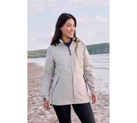 Animal Women's 'Pace' Packable Breathable Comfy Waterproof Jacket in Light Beige | Size: 20 Animal Light Beige 20