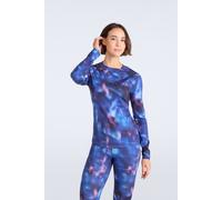 Animal Women's 'Piste' Printed Quick Dry Moisture Wicking Lightweight Baselayer Top in Dark Mauve | Size: 6 Animal Dark Mauve 6