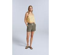 Animal Women's 'Stella' Lightweight Coconut Shell Buttoned Cropped Cami Top in Yellow | Size: 22 Animal Yellow 22