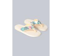 Animal Women's Swish All Over Printed Flip Flop in Beige | Size: 6 Animal Beige 6