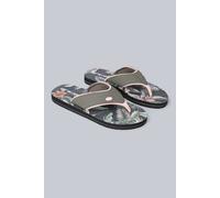 Animal Swish Womens AOP Flip Flops - Slip-on, Lightweight Sandals with Soft padded upper straps - For Autumn, Winter, Beach & Outdoors Pale Green Adult Shoe Size 4