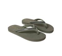 Animal Womens Swish Recycled Flip Flops - Dark Khaki - 4 UK - Dark Khaki - 100% Mixed