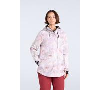 Animal Women's 'Tignes' Printed Waterproof Taped Seams Thermal Tested Snow Jacket in Pink | Size: 12 Animal Pink 12