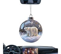 Animal Wonders Series Decor - 7cm 3D Crystal Glass, Wildlife, Animal Transparent Christmas Balls | Vivid Natural Style, Ornaments Holiday Souvenirs, Festive Home Decor