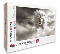 Animal Wooden Jigsaw Puzzles 61x41in, Lion Jigsaw Puzzles 5000 Pieces for Adults with Box, Educational Challenging Game, Back Lettering Easy to Distinguish, Summer Gifts, Beautiful Decoration, A-2101