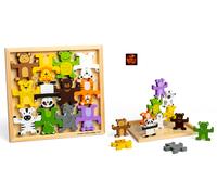 Animal Wooden Stacker Stacking Puzzle Toy - 12 wooden pieces - New