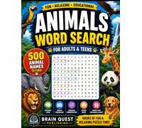 Animal Word Search Book for Adults & Teens: 500 Large Print Animal-Themed Puzzles