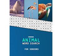 Animal Word Search for Seniors: Word locator perfect for dementia and Alzheimer's patients | Stress relief and Memory Loss