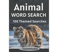Animal Word Search: Large Print Animals and Wildlife Activity Puzzle Book